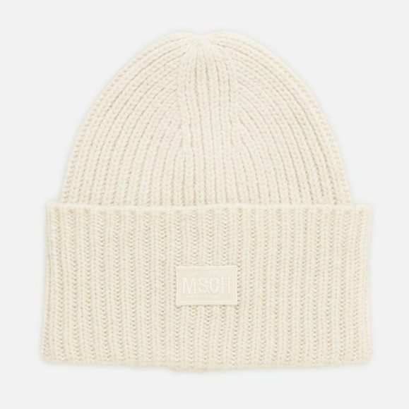 NWT MSCH Moss Copenhagen Wool Blended Kara Badge Beanie / Winter Hats - Picture 3 of 9
